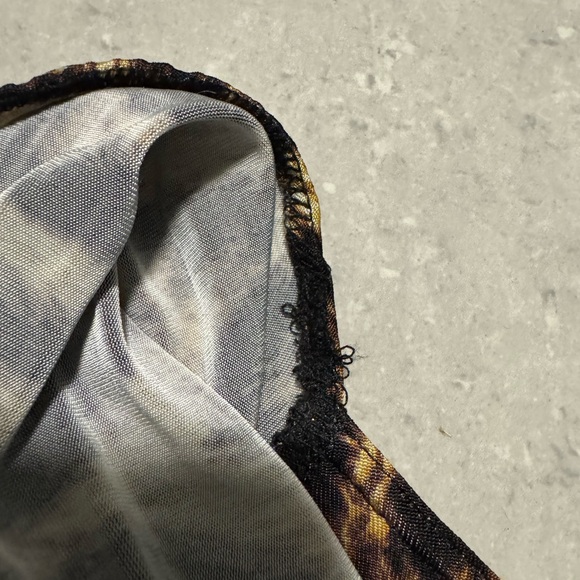 Just Cavalli Animal Print Dress in Black and Gold - Picture 11 of 11